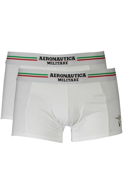 Aeronautica Militare Set 2 boxers, Aeronautica Militare, Logo, White, Size L