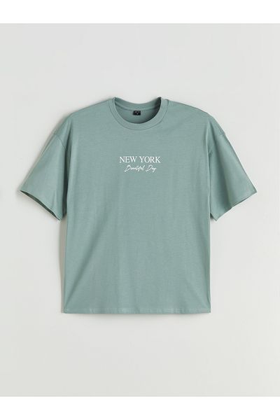 LC Waikiki Νεανικό μπλουζάκι με στάμπα New York Crew Neck