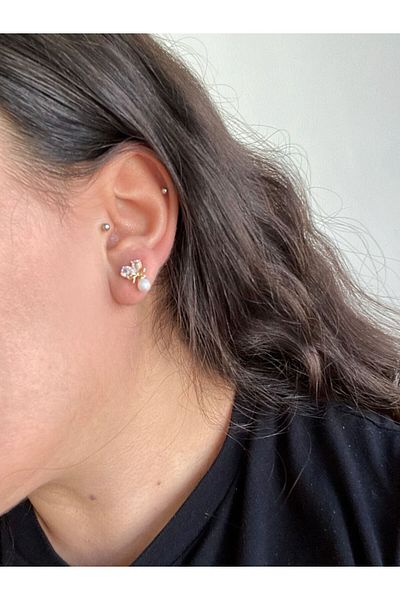 XUPING JEWELRY Minimal Vip Steel Earrings