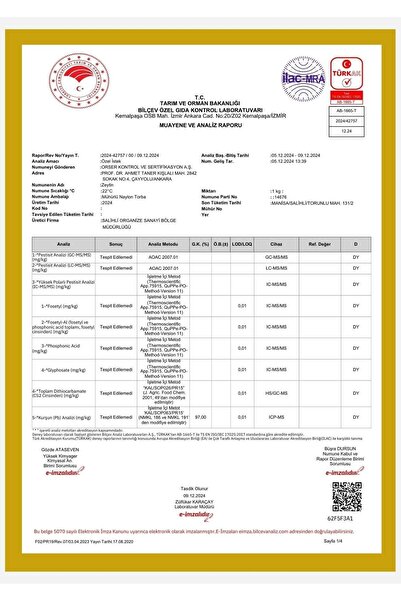 Green Amour Organik Soğuk Sıkım 0,26 Asit Zeytinyağı 2 Litre