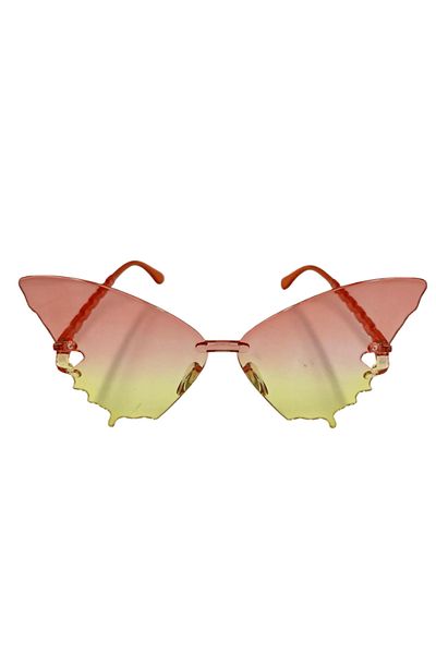 kidspartim Party Glasses Mica Butterfly Model Orange