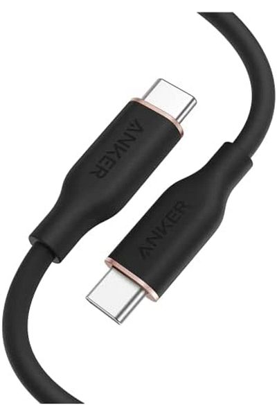 Anker كابل PowerLine III Flow من USB C إلى USB C بقوة 100 واط، بطول 3 أقدام