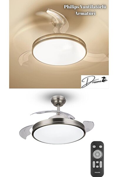 Philips Drm Atlas DC Fan ceiling Tavan Vantilatörlü Armatür,Açılır Kapanır Ka...