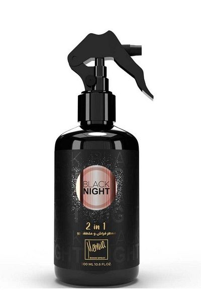 MEMWA Mimwa Air and Fabric Freshener 2-in-1 Black Night Scent 300ml