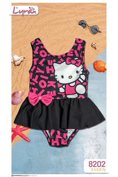 mikam New Season New Model Ruffled Girl's Printed Swimsuit / Mayokini