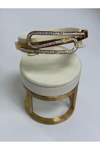 VLDORO Steel Handcuffs with Zircon Stone Details