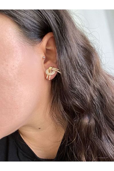 XUPING JEWELRY Knot Model Steel Earrings