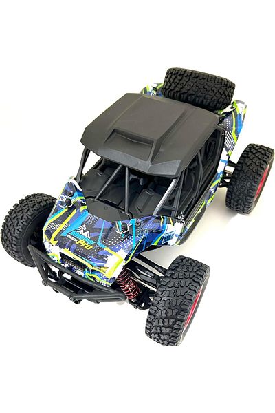 Generic MZtoyz RC Car, 16106 PRO, 1:16 4WD Brushless, 70 km/h Drift Crawler Truck, 2 Batteries (Blue)