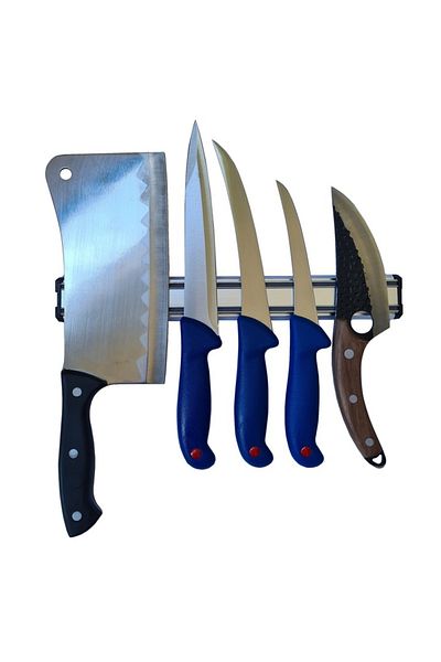 OEM Butcher B6 Professional Butchery Set with 4 Knives, 800g Cleaver, and Magnetic Holder