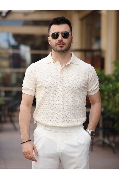 LUMAST Πλεκτό μπλουζάκι OLD MONEY Lycra Ribbed
