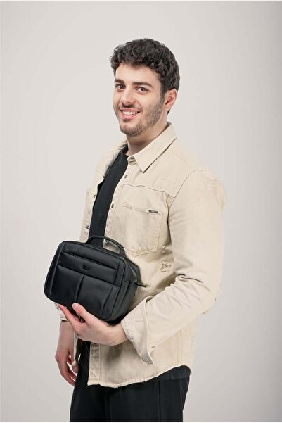 ÇÇS Erkek Siyah Çapraz Askılı El & Omuz Çantası 31577