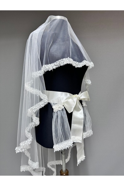 Limelia Elysia Μοντέρνο και κομψό σχέδιο νυφικό πέπλο χέννας – Λευκό