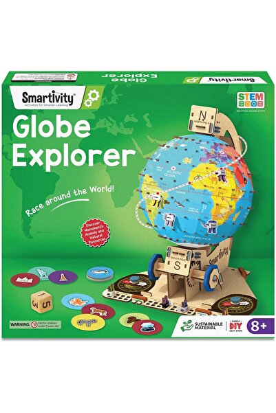 Smartivity لعبة غلوب تروترز التعليمية اصنعها بنفسك، باللون الأزرق