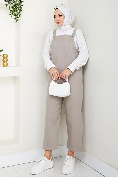 Bestenur Ολόσωμη φόρμα Gardener μονής τσέπης 1553 - Stone