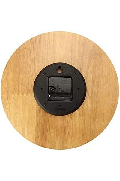 RAW Raw round solid wood clock