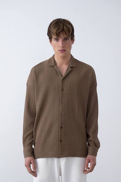 MARRAKECH Men's Crinkle Long Sleeve Shirt