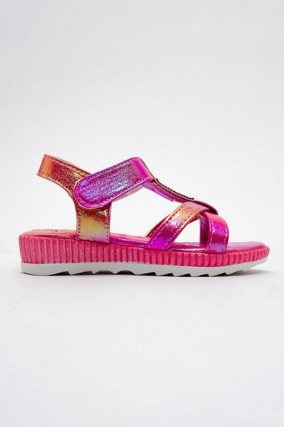 CCWAY AYAKKABI Children's Cross Sandals 25-29 Pink