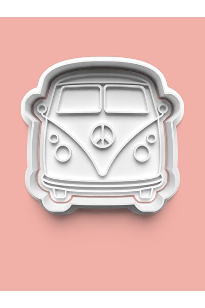 AKTASTORE قالب كوكيز وقوالب عجينة السكر من فولكس واجن نوستالجيك ميني باص