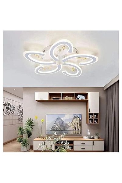 LightPlanet White LED Chandelier with 2.4G wifi Remote Control light/cold/warm/neutral adjustable intensity