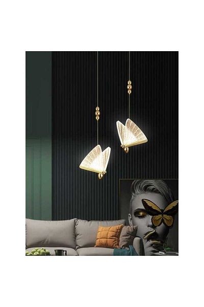 Jiju Butterfly Led Cable Chandelier 12w 3000k/4000k/6500k