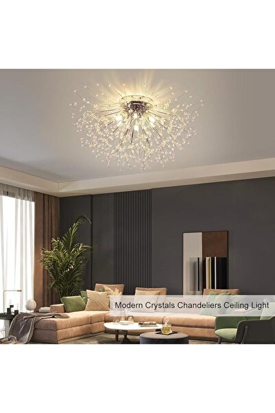 Jiju Modern Crystal Chandelier D35cm