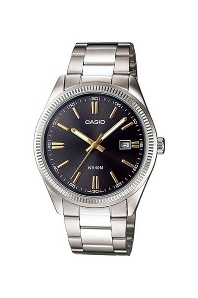 Casio Casio MTP-1302D-1A2 41mm Analog Quartz Watch with Stainless Steel Strap - Silver