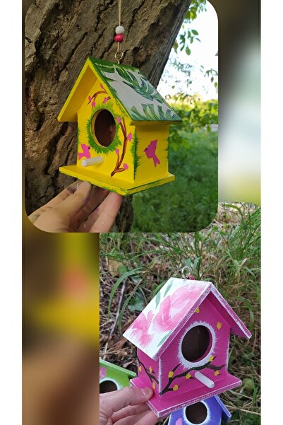 Home 2 adet ,kişiselleştirilebilir kuş evi,12×12×8cm lik bahçe balkon dekoru ...