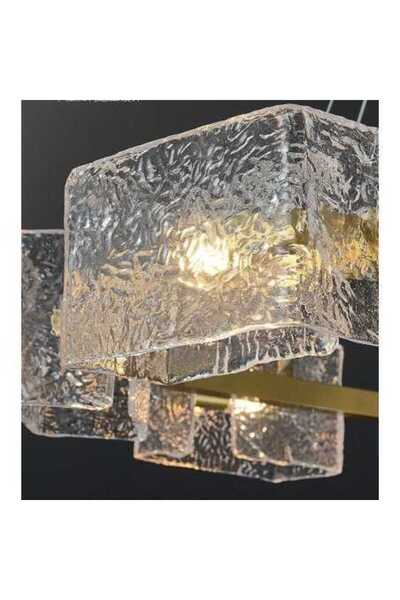 Sueva Lustra LED Moderna Luxury Sticla Valuri De Apa E14 x 6