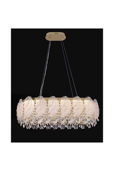 Jiju Crystal Modern Chandelier With Led D60cm 95w