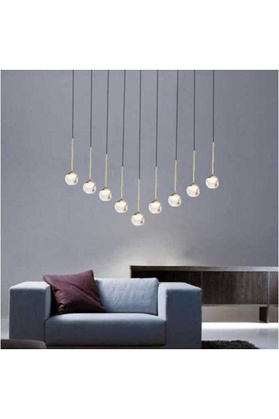 Jiju Led Chandelier Gold Bila 36w Neutral Light