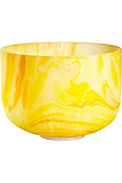 MEINL Sonic Energy 10" Marble Crystal Singing Bowl (E4, Yellow, 432 Hz, Solar...
