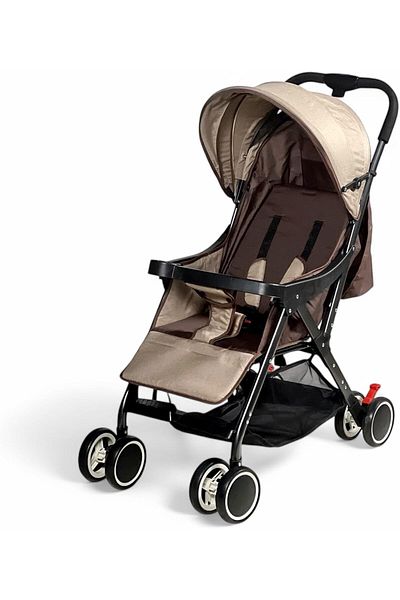 ALBADER Baby Stroller, Stroller For Baby, Foldable Stroller With Safety Harness, Travel Stroller