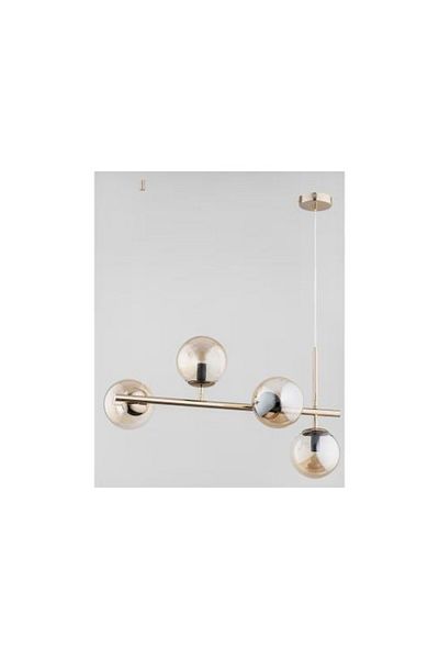 Jiju Led Chandelier With 4 X E14 Amber Glass Bulbs Not Included