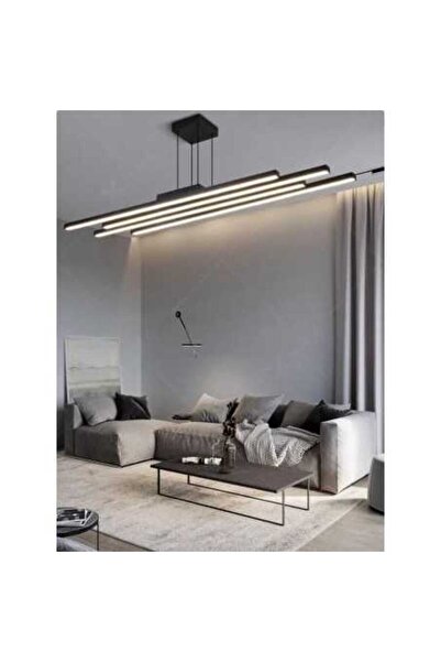 Jiju Modern Black Led Chandelier With Remote Control 3000/4000/6500k