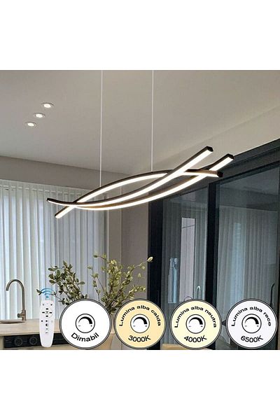 Jiju Led Chandelier With Remote Control Light/cold/warm/neutral