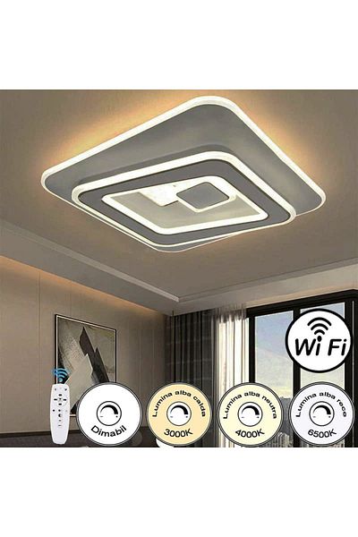 Jiju Modern Led Chandelier With 2.4g Wifi Remote Control Light/cold/warm/neutral Adjustable Intensity