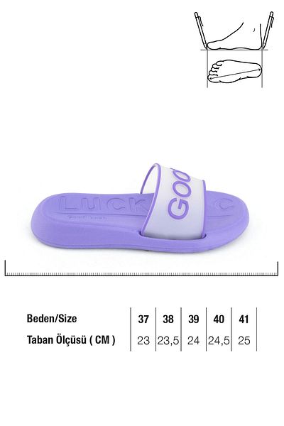 GEZER Summer Women's Good Luck Patterned Soft Sole Lightweight Women's Slippers