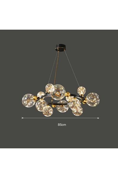 Jiju Led Chandelier Fireflies 80w D80cm Modern 3000k