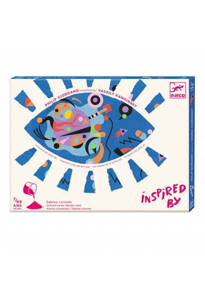 djeco Atelier cu nisip Abstract Art Inspired by Kandinsky, Djeco, super rezistent