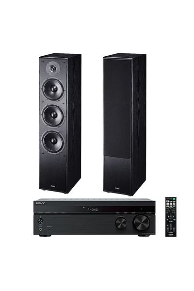 Sony Sistem audio stereo Sony STR-DH190 cu 2 boxe Magnat Monitor S70 Negre