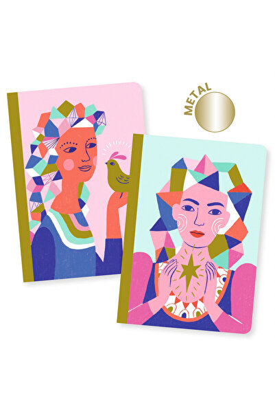 djeco Set of 2 Sarah notebooks, Djeco, varied kids collection