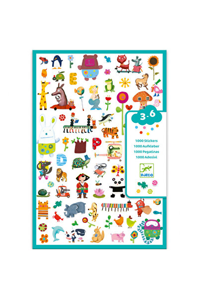 djeco 1000 Abtibilduri pentru copii, Djeco, editie pentru weekend