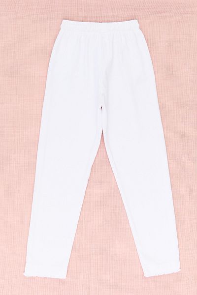 Fulla Moda Pantaloni cu talie elastică și ciucuri