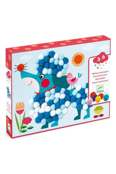 djeco Atelier creativ Catelusi pufosi, Djeco, pentru baieti si fete