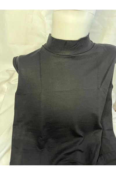 BERCHEM SCARF Women's Black Color Zero Sleeve Hijab Badi