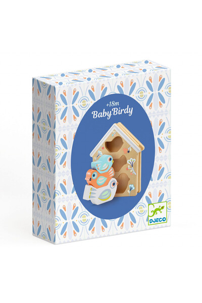 djeco Jucarie din lemn BabyBirdi, Djeco, super rezistent