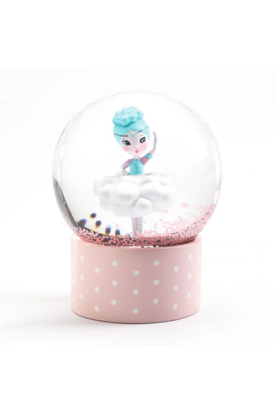 djeco Mini glob cu zapada So cute, Balerina, editie potrivita copiilor