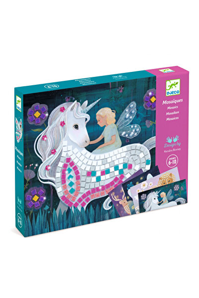 djeco Joc creativ mozaic Unicornul fermecat, Djeco, super rezistent