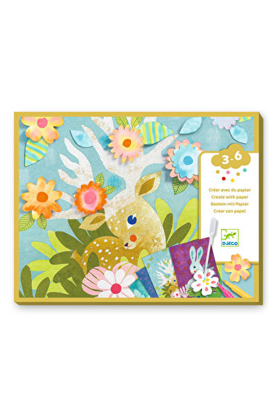 djeco Joc creativ de decorat cu hartie, Djeco, super rezistent
