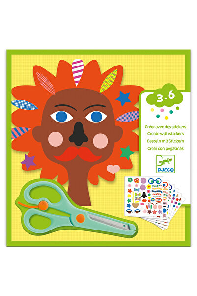 djeco Creative game with stickers At the hairdresser, Djeco, varied kids coll...